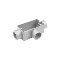 Condulete fixo 1" tipo "T" - sem tampa / rosca BSP / com pintura eletrostática a pó