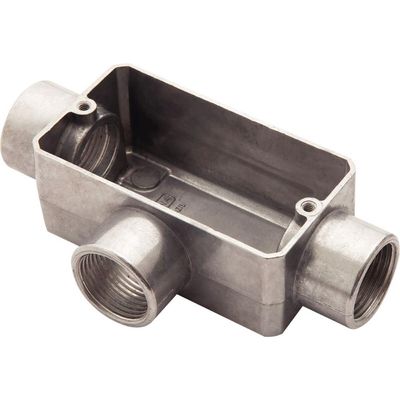 Condulete fixo 1" tipo "T" - sem tampa / rosca BSP / com pintura eletrostática a pó