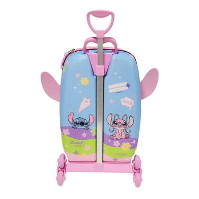 Mala Infantil Angel Stitch 3D com Rodinhas - Azul