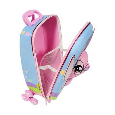 Mala Infantil Angel Stitch 3D com Rodinhas - Azul