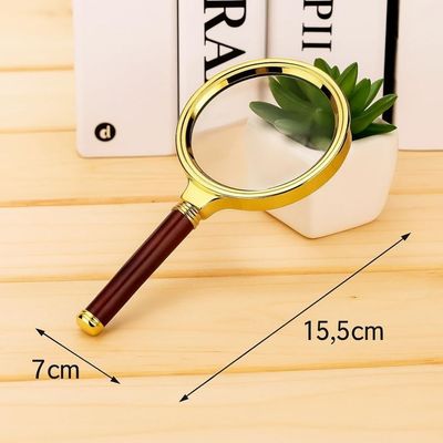 Lupa De Mão Luxo Magnifier Com Lente De Aumento 70mm