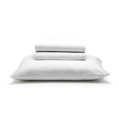 Jogo de Cama Solteiro Liso 180 Fios Fiori Branco