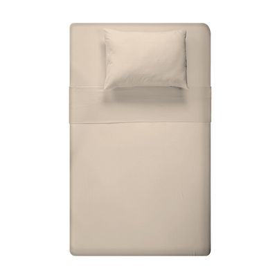 Jogo de Cama Solteiro Liso 180 Fios Fiori Bege