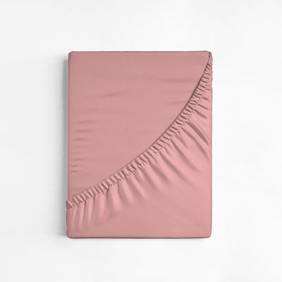 Lençol Avulso Queen Size Liso com Elástico 200 fios - Fiori Coral