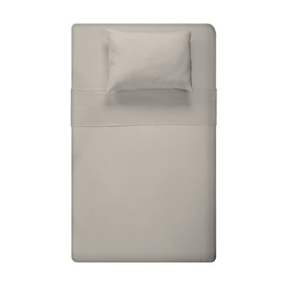 Jogo de Cama Solteiro Liso 180 Fios Fiori Kaki
