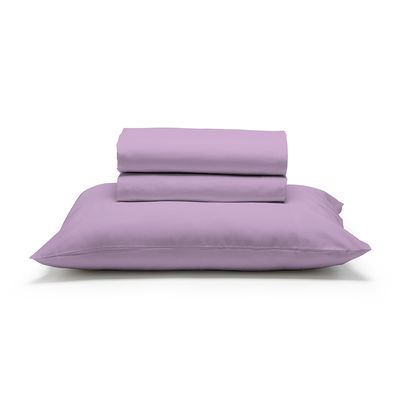 Jogo de Cama Solteiro Liso 180 Fios Fiori Lilás