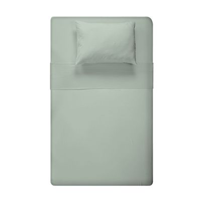 Jogo de Cama Solteiro Liso 180 Fios Fiori Menta
