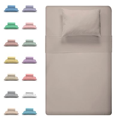 Jogo de Cama Solteiro Liso 180 Fios Fiori Rosa antigo