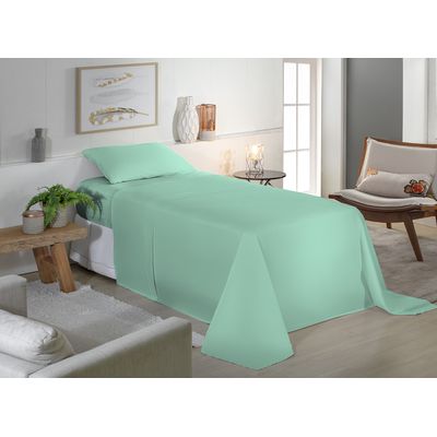 Jogo de Cama Solteiro Liso 180 Fios Fiori Verde