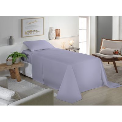 Jogo de Cama Solteiro Liso 180 Fios Fiori Violeta