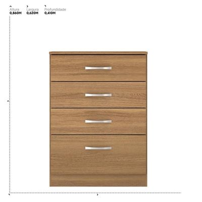 Kit Guarda Roupa Solteiro 6 Portas Ecom Ii Cômoda Astral Amêndola Touch-off White