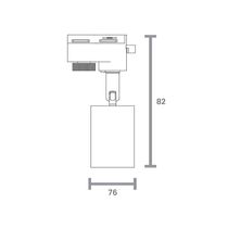Spot Direcionável Para Trilho Eletrificado Taschibra Track Ar70 Gu10 Bivolt Preto 15090316