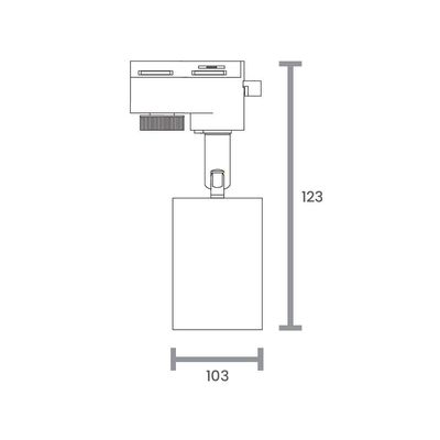 Spot Direcionável Para Trilho Eletrificado Taschibra Track Par 30 E27 Bivolt Preto 15090314