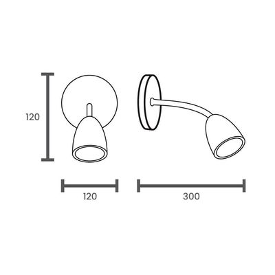 Arandela Taschibra Direct Articulável Led Mr16 Bivolt Branco 3000k Luz Amarela 15060095