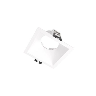 Spot De Embutir Recuado Taschibra Piazza Mr16 Gu10 Quadrado Bivolt Branco 15090375