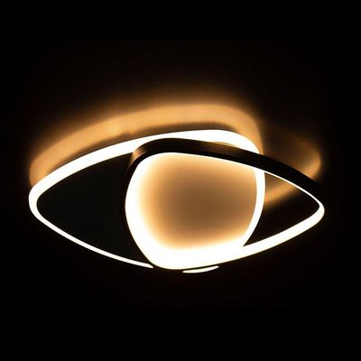 Plafon Taschibra Outline Led Bivolt Preto/branco 3000k Luz Amarela 15051041