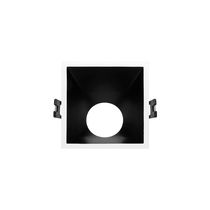 Spot De Embutir Angular Taschibra Piazza Mr16 Gu10 Quadrado Bivolt Branco/preto 15090380