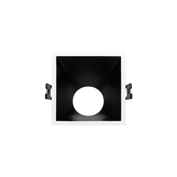 Spot De Embutir Angular Taschibra Piazza Mr16 Gu10 Quadrado Bivolt Branco/preto 15090380