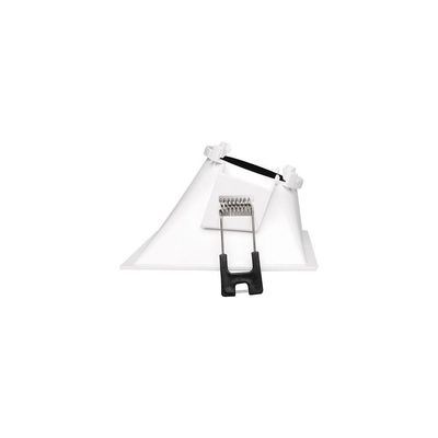 Spot De Embutir Angular Taschibra Piazza Mr16 Gu10 Quadrado Bivolt Branco/preto 15090380
