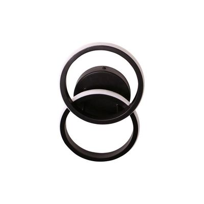 Plafon Taschibra Village Circle Led Bivolt Preto 3000k Luz Amarela 15050998