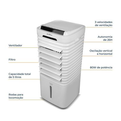 Climatizador Britânia 4 em 1 Autonomia de 26h BCL05A 127V