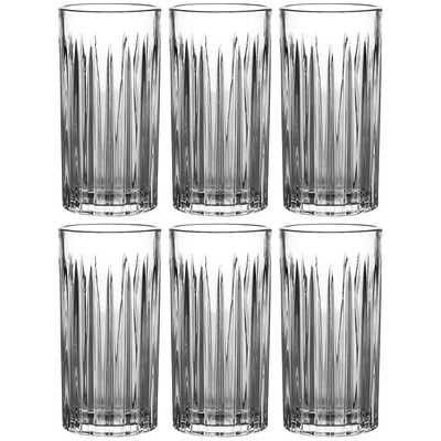 Conjunto de Copos Altos L`Hermitage Soho em Cristal 350 ml - 6 Peças