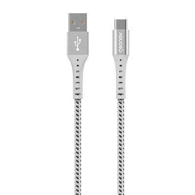 Cabo USB-C ESC05WT em Nylon Trançado Geonav – 1,2 metro