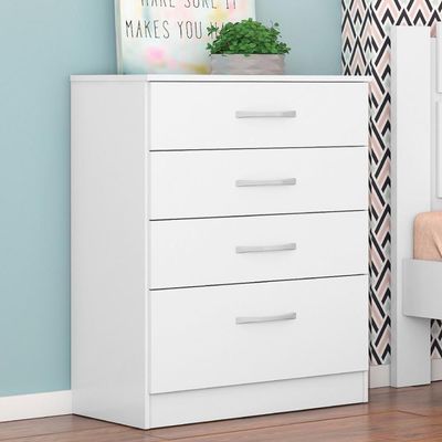 Kit Guarda Roupa Solteiro 4 Portas Astro Cômoda Astral Branco
