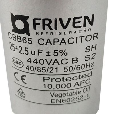 Capacitor 25 + 2,5 Uf 440v Duplo único