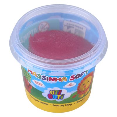Massa de Modelar Canson Soft Utiguti Base de Amido Vermelha 140g UNICA