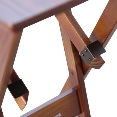 Mesa Bistrô Dobrável Madeira Padrão Imbuia - Tarimatã