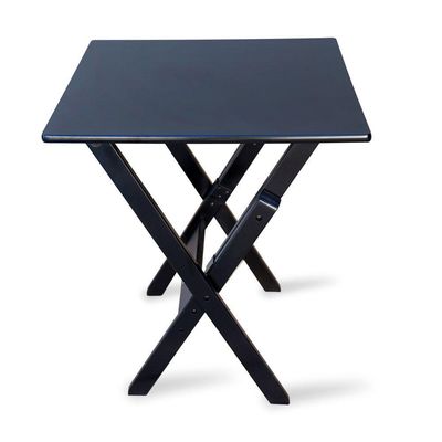 Mesa Dobrável Madeira 60x60 Preta - Tarimatã