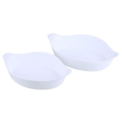 Conjunto de Assadeiras Opaline Oval com 2 Unidades Nadir