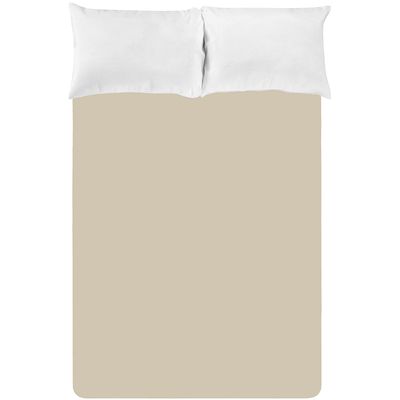 Lençol Avulso Casal Liso  com Elástico 200 Fios - Fiori Creme