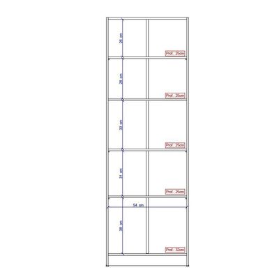 Armário Utilitário Sapateira 2 Portas Noce Carraro