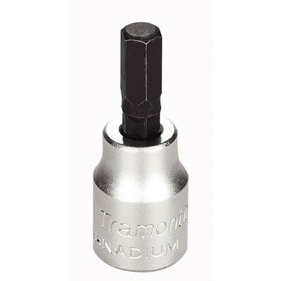 Soquete Em Aço Cromo Vanádio Ponta Hexagonal 7 Mm - Encaixe 3/8" Tramontina Pro Tramontina
