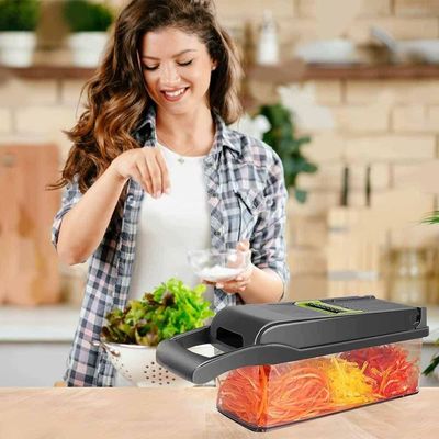 Cortador Fatiador Ralador Picador De Saladas Verduras Frutas Legumes Vegetais Multifuncional