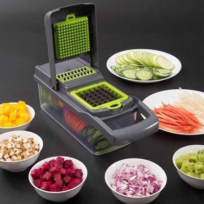 Cortador Fatiador Ralador Picador De Saladas Verduras Frutas Legumes Vegetais Multifuncional