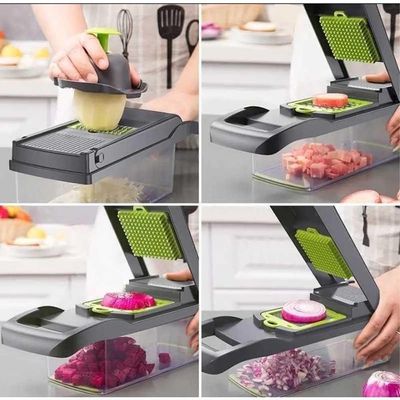 Cortador Fatiador Ralador Picador De Saladas Verduras Frutas Legumes Vegetais Multifuncional