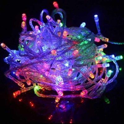 Pisca-pisca 200 Lampadas Led Color Fio Transp 8f 220v