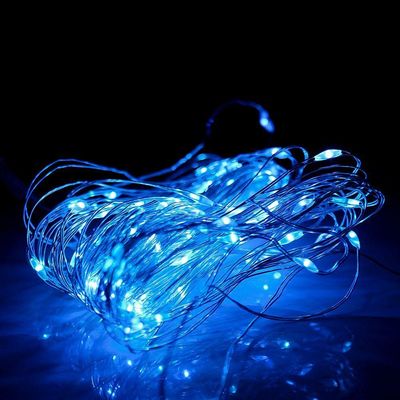 Pisca De Led Fio De Fada 100l 10 Metros Usb E Pilha Decoração Fotografia Natal Cores Azul