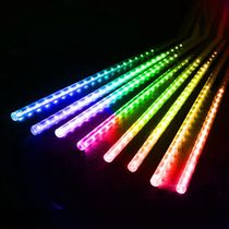 8 Tubos De Luz Led De 50cm Em Cascata De Iluminação Efeito Gelo Chuva Natal Colorido