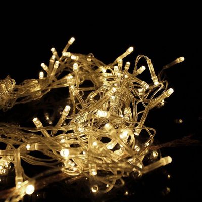 Pisca De Led Cortina 320l 3x3m 8 Modos 110v Decoração Natal Cores Azul
