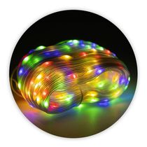 Led Pisca Linha Com 30 Metros Lâmpadas Tomada 8 Modos Natal Ano Novo Colorido