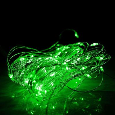 Pisca De Led Fio De Fada 20l 2 Metros A Bateria Natal Ano Novo Cores Verde