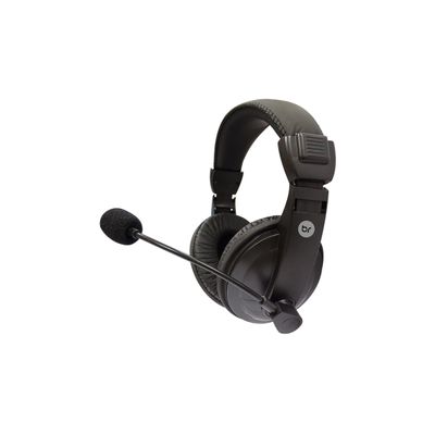 Headset Bright Office Haste Regulável e Microfone Preto Profissional 507 UNICA