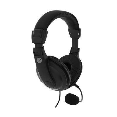 Headset Bright Office Haste Regulável e Microfone Preto Profissional 507 UNICA