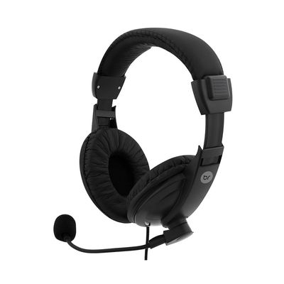 Headset Bright Office Haste Regulável e Microfone Preto Profissional 507 UNICA