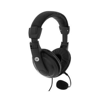 Headset Bright Office Haste Regulável e Microfone Preto Profissional 507 UNICA