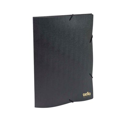 Pasta Aba Elástico Dello Executive sem Lombo Preta 33,5x23,5cm UNICA